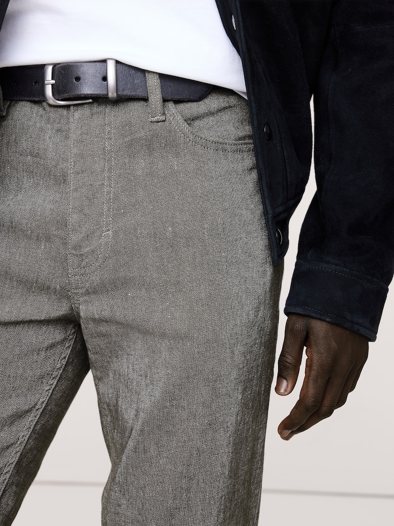 Slim Linen-Cotton Traveler Pant