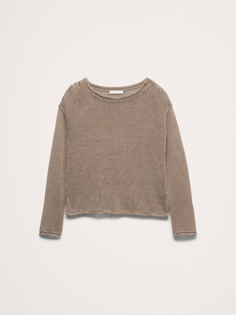 Heirloom Linen Boatneck Sweater