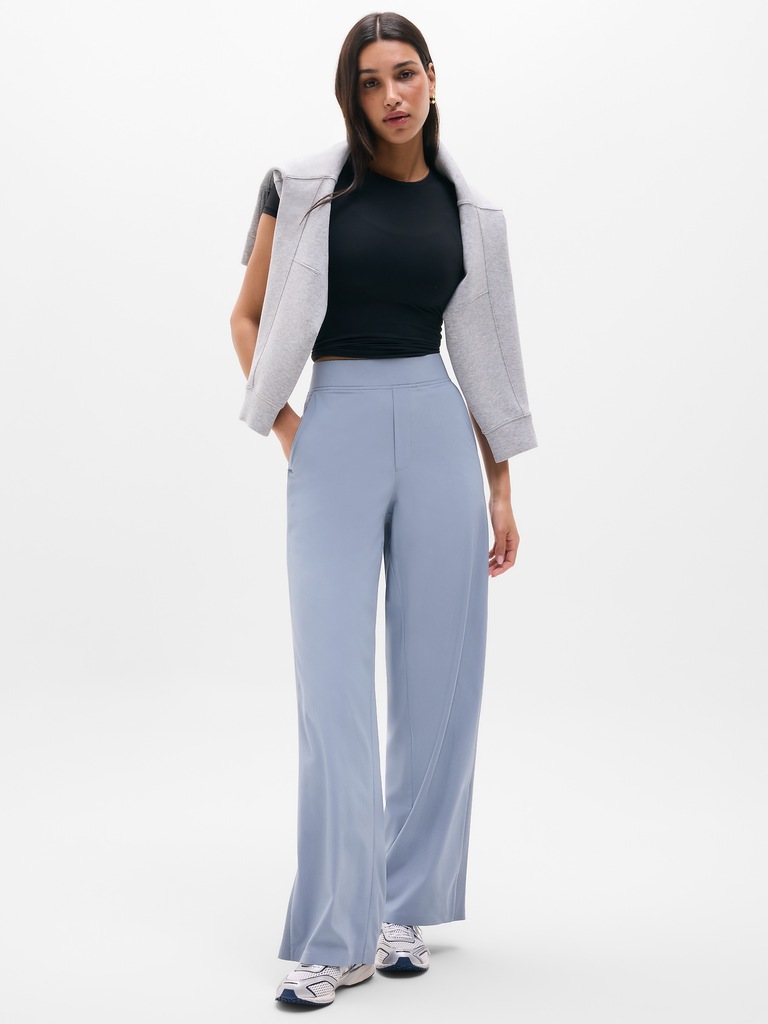 Brooklyn Mid Rise Wide Leg Pant