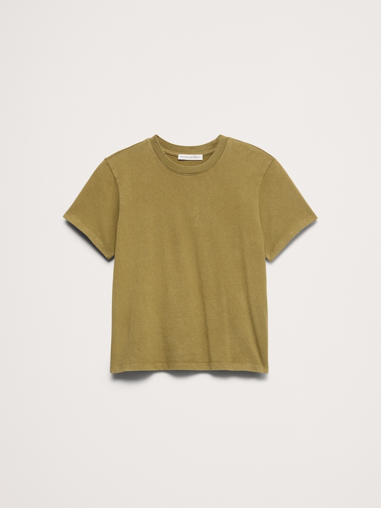 Vintage Cotton Crew-Neck T-Shirt