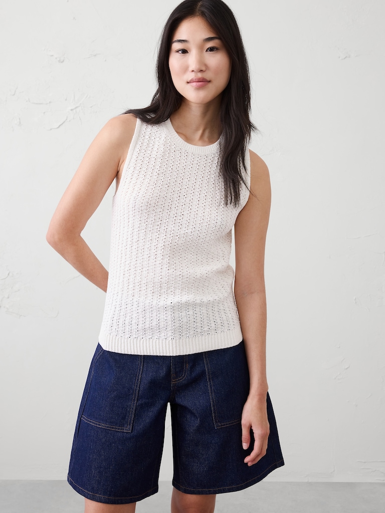 Textured Sweater Tank