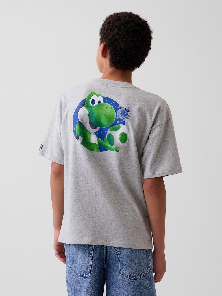 Kids Super Mario Relaxed Graphic T-Shirt