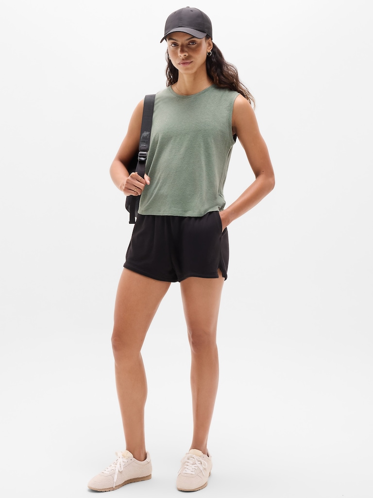 Getaway Linen Blend Muscle Tank