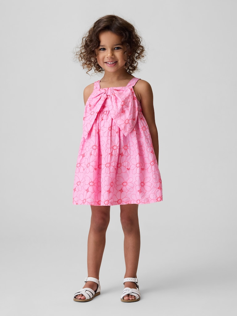 Baby & Toddler Floral Eyelet Bow Dress