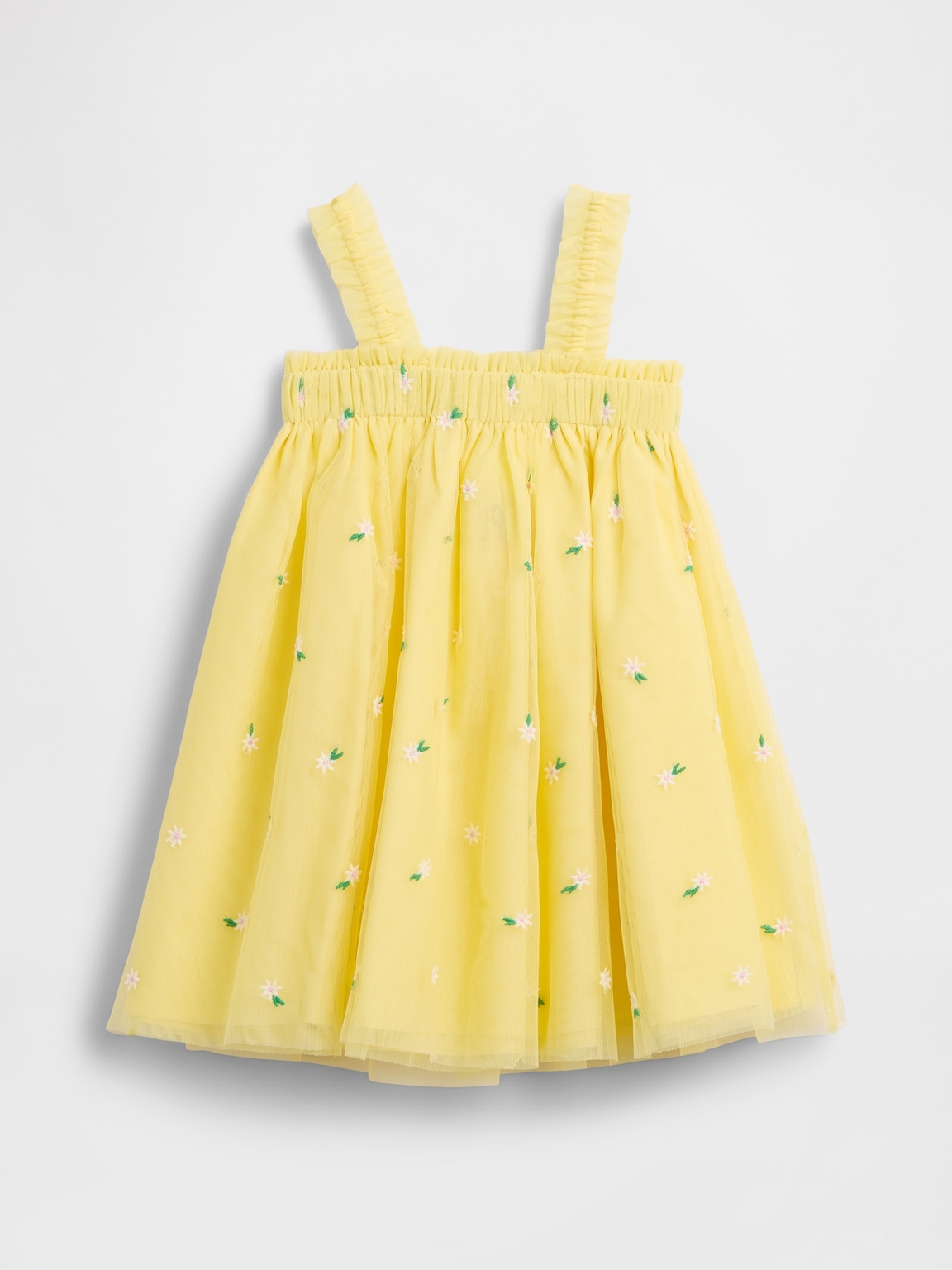 Baby & Toddler Embroidered Daisy Tulle Dress