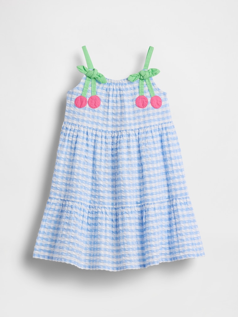 Baby & Toddler Gingham Cherry Dress