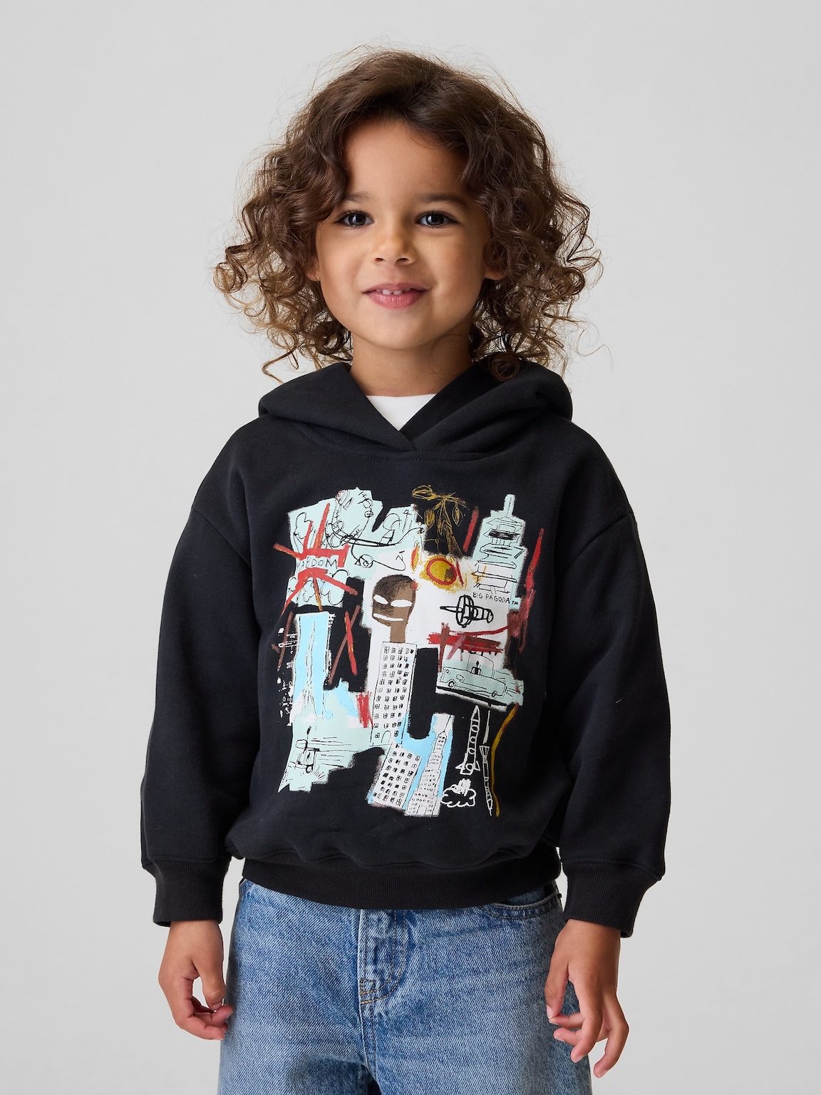 Jean-Michel Basquiat Toddler VintageSoft Hoodie
