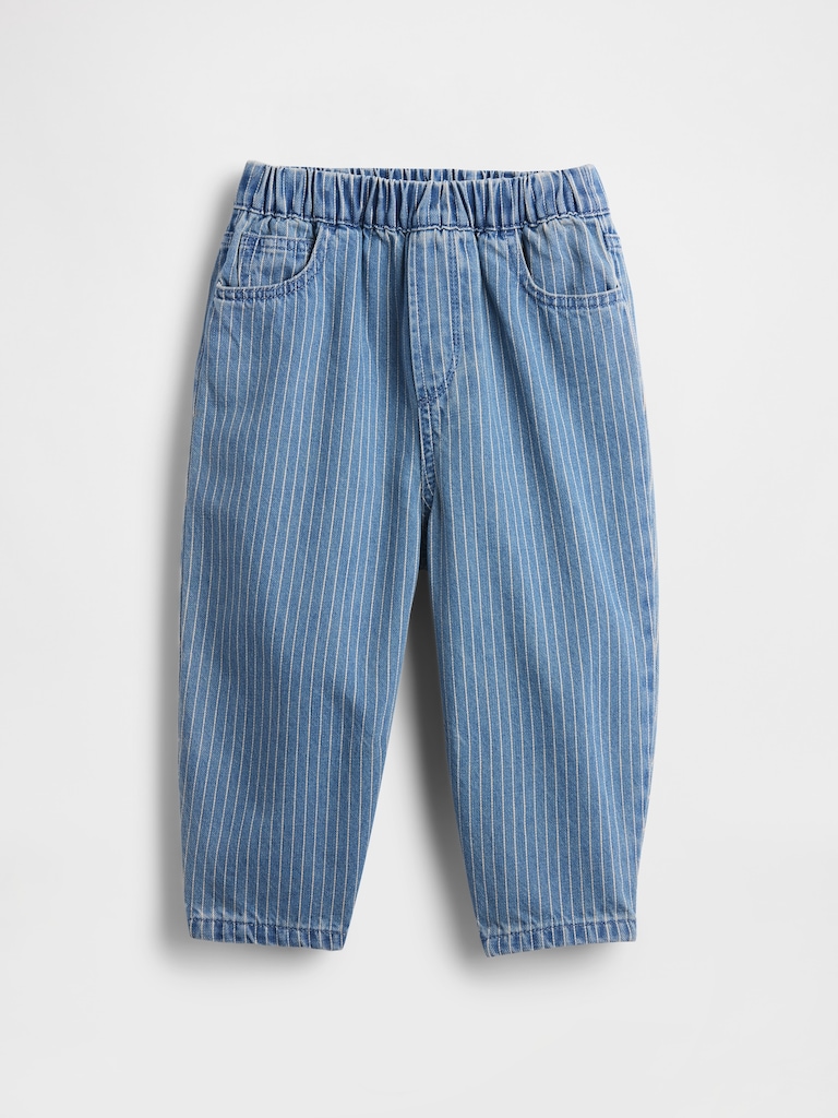 Baby & Toddler Pull-On Barrel Jeans