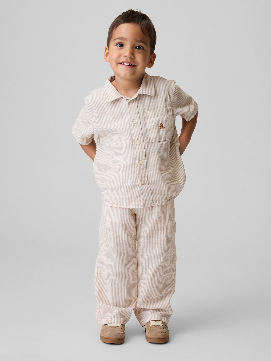 Baby & Toddler Linen-Cotton Pull-On Pants