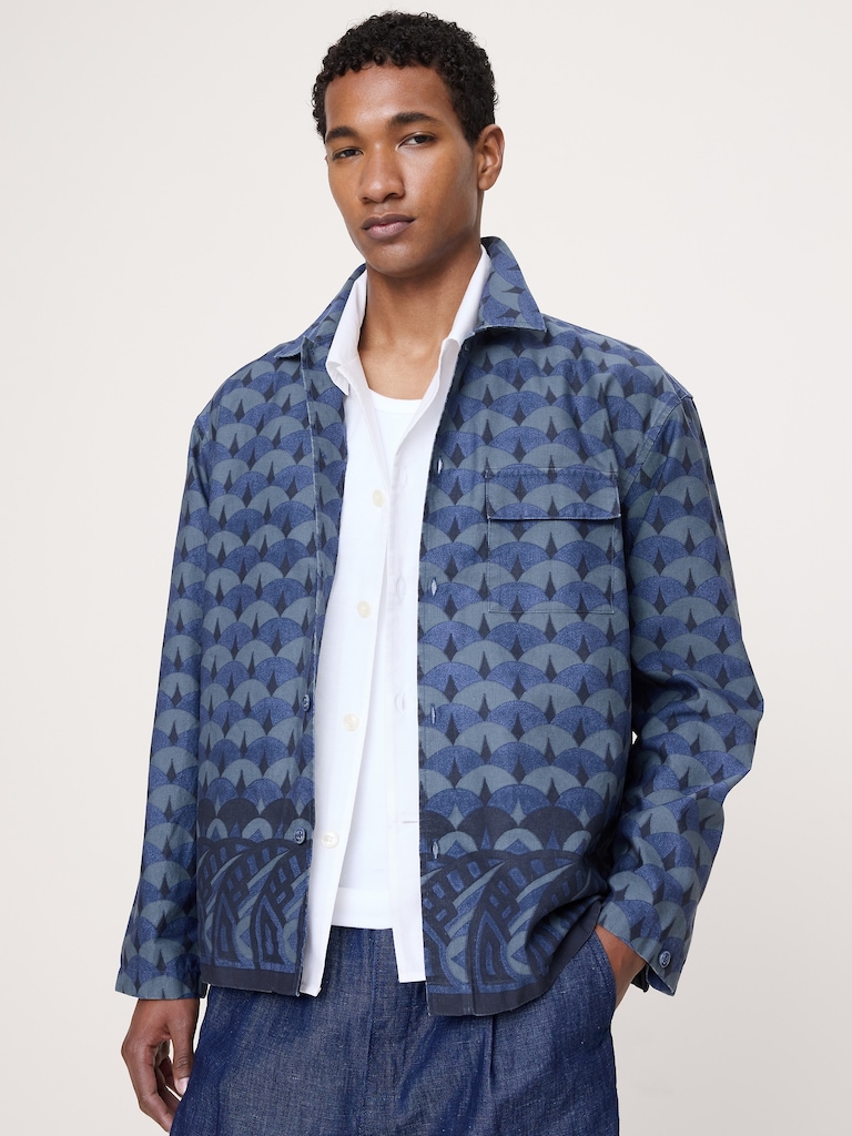 Relaxed-Fit Cotton-Linen Resort Shirt