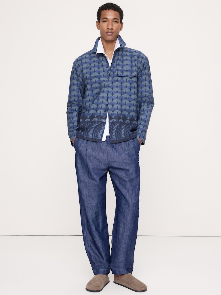 Relaxed-Fit Cotton-Linen Resort Shirt