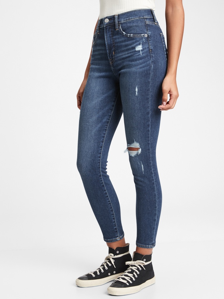 High Rise True Skinny Jeans