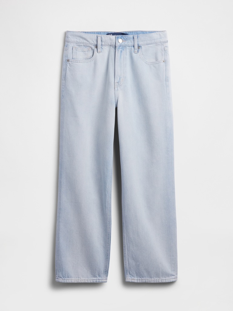 Low Slung SuperSoft Relaxed Straight Crop Jeans