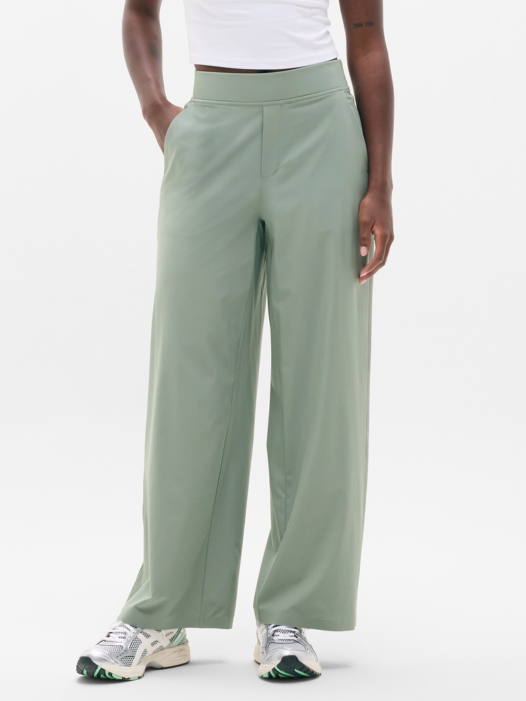 Brooklyn Mid Rise Wide Leg Pant