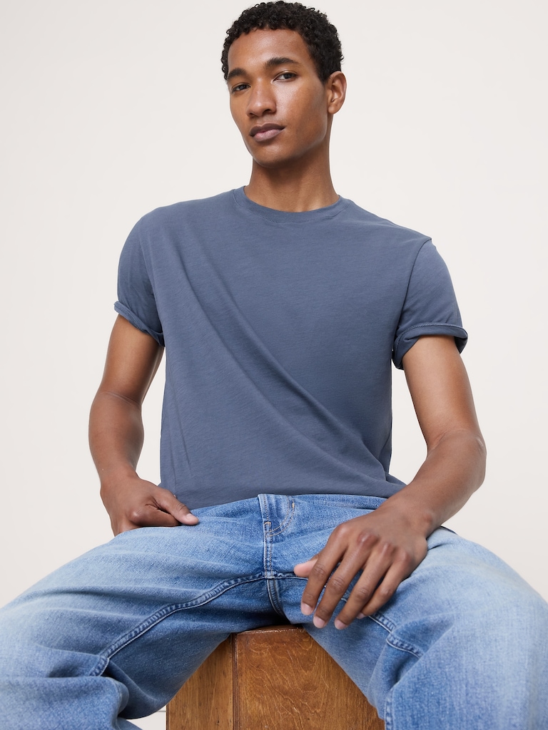 Lightweight Cotton Crew-Neck T-Shirt