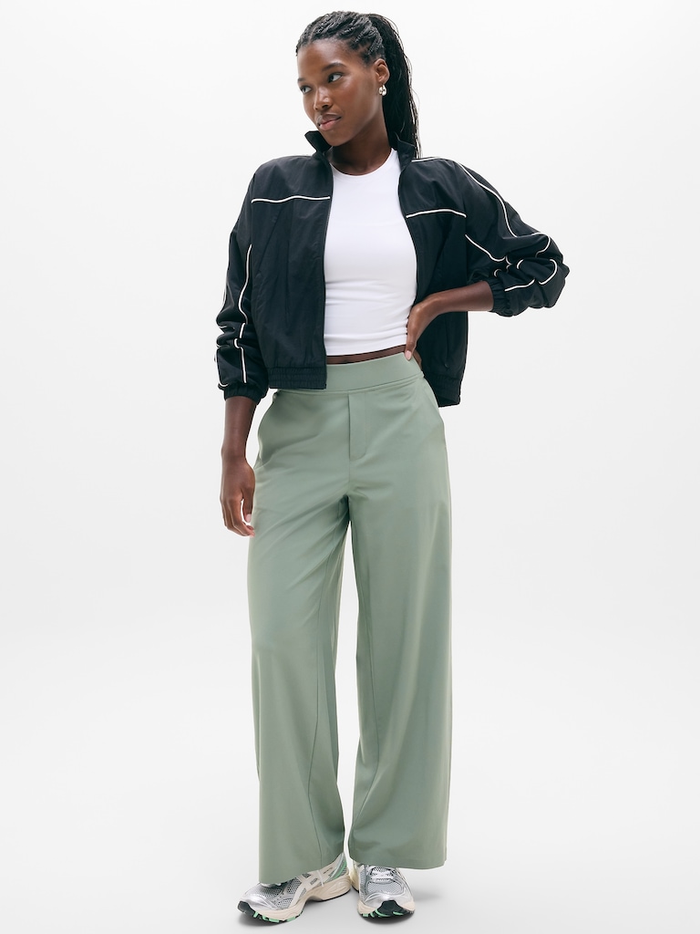 Brooklyn Mid Rise Wide Leg Pant