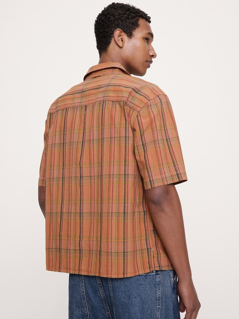 Relaxed-Fit Cotton Slub Resort Shirt