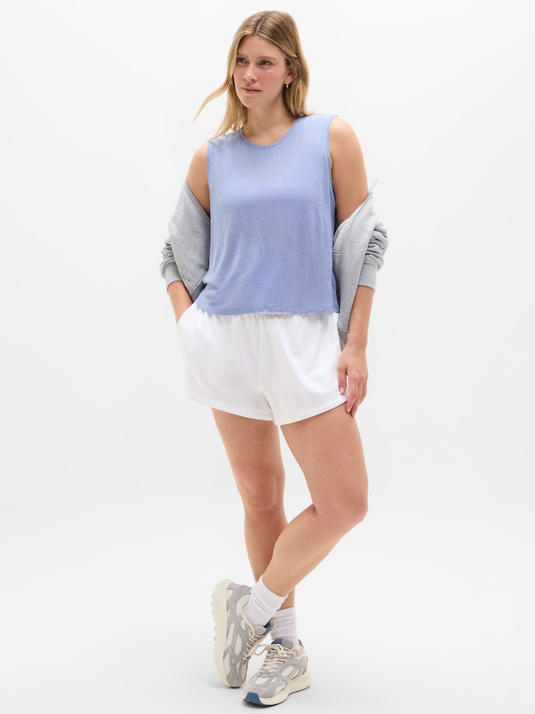 Getaway Linen Blend Muscle Tank