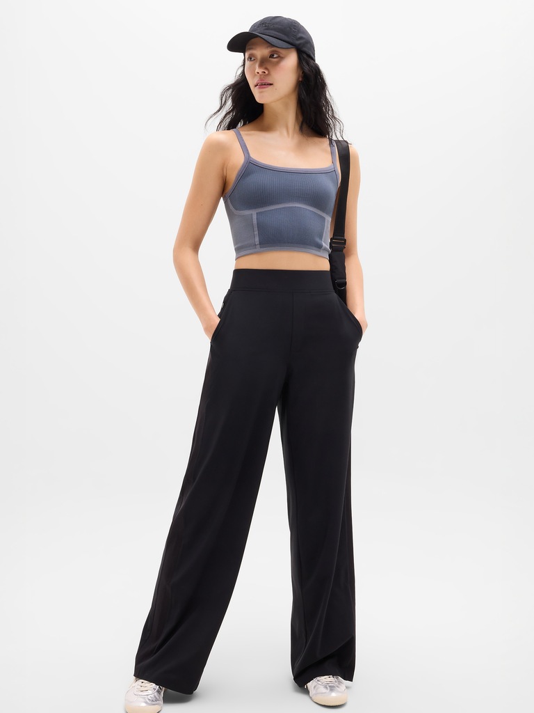 Brooklyn Mid Rise Wide Leg Pant