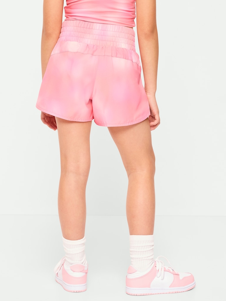 High-Waisted Dolphin-Hem Run Shorts for Girls