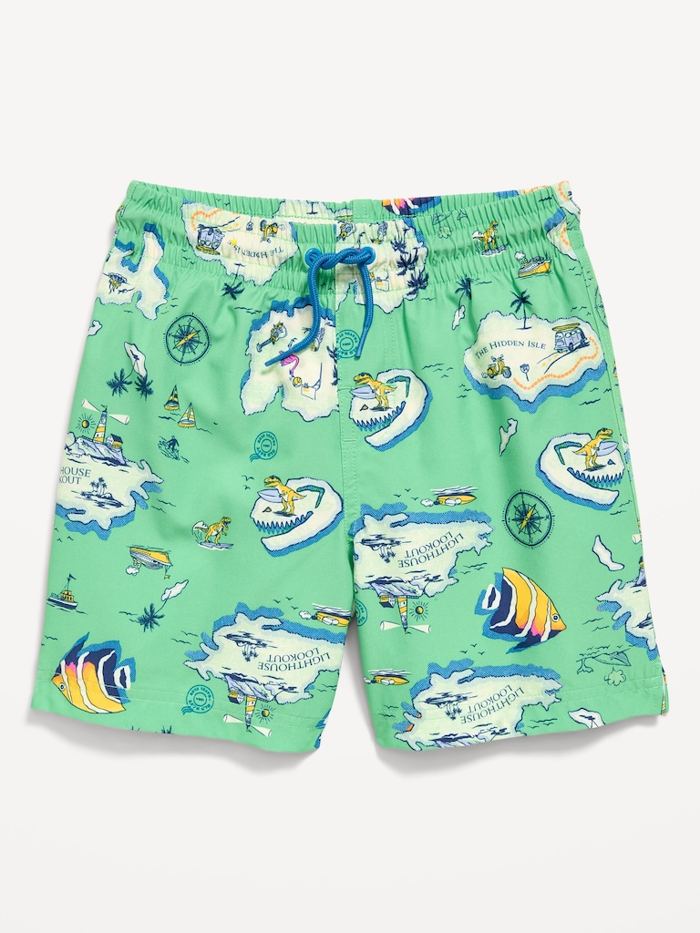Printed Swim Trunks for Boys