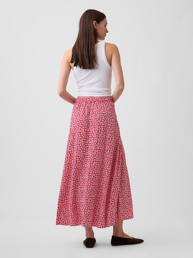 Seamed Midi Skirt