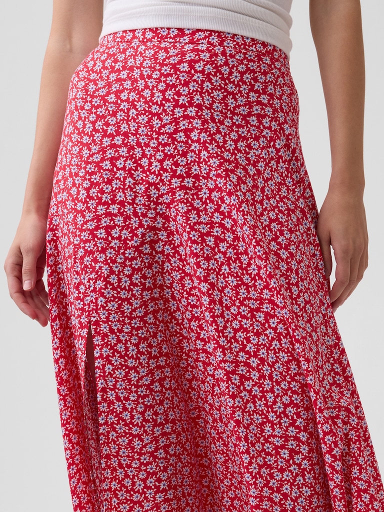Seamed Midi Skirt