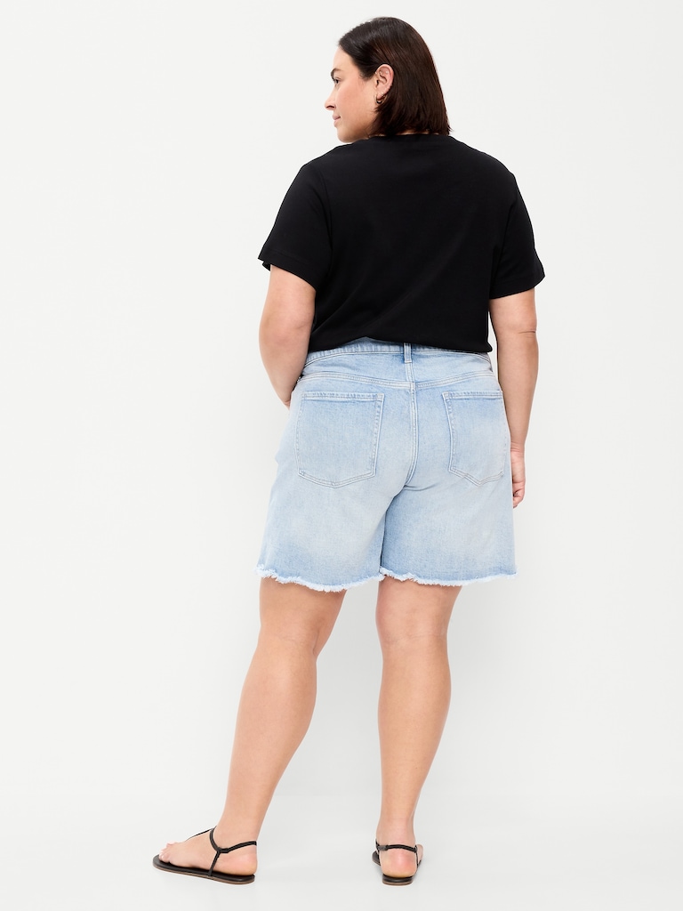 High-Waisted OG Jean Cut-Off Shorts -- 7-inch inseam
