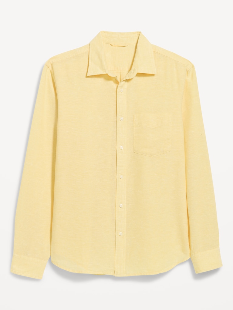 Classic Fit Linen-Blend Shirt