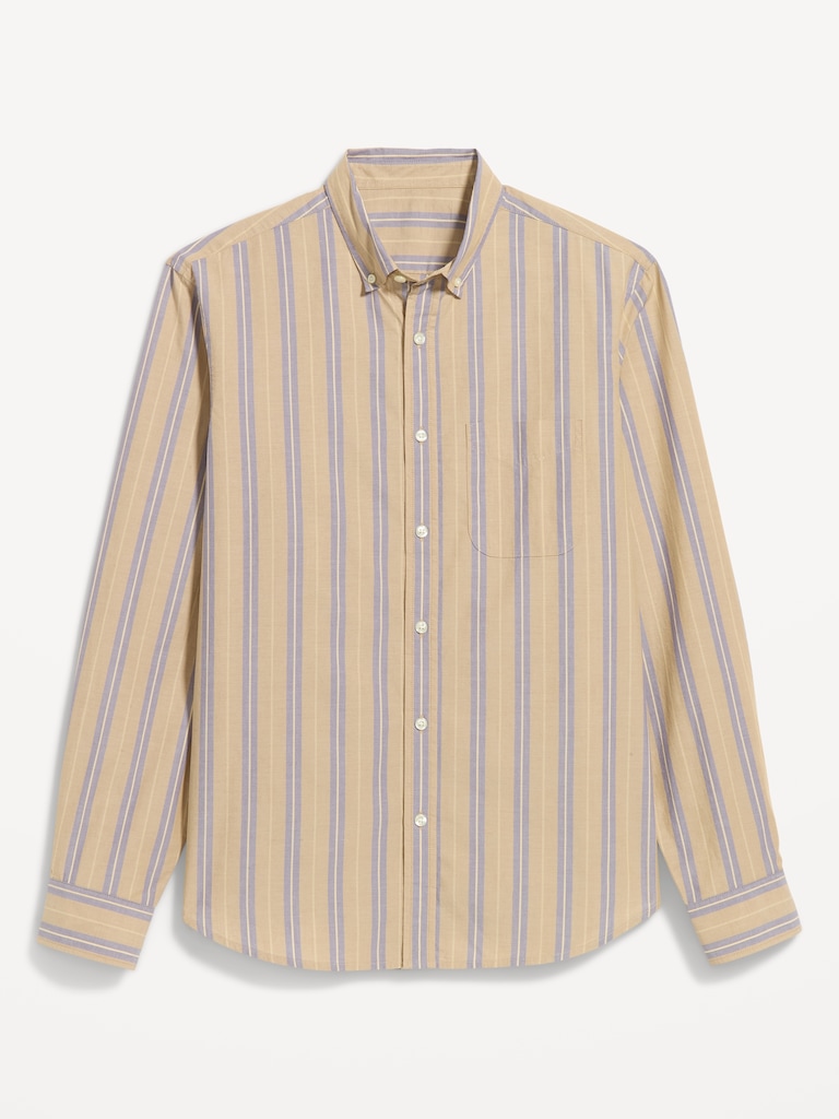 Classic Fit Everyday Striped Poplin Shirt