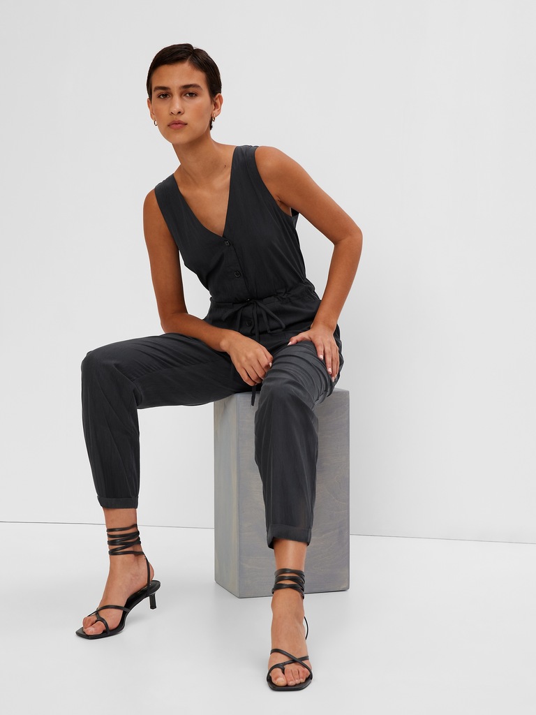 V-Neck Jumpsuit