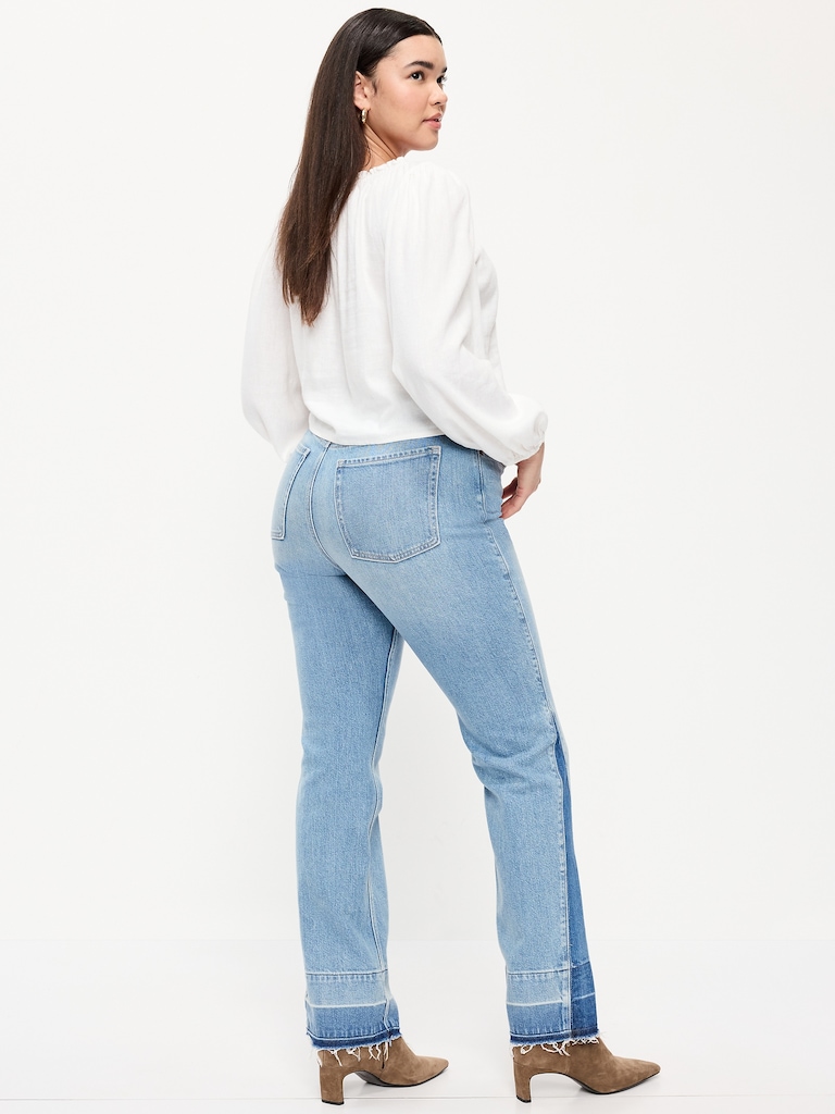 Extra High-Waisted Baby Boot-Cut Jeans