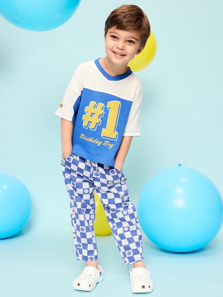 Pull-On Barrel-Leg Pants for Toddler Boys
