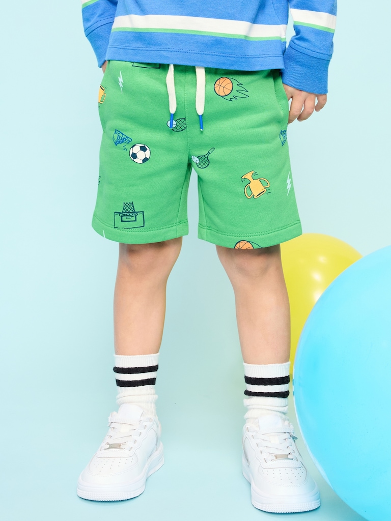 Fleece Graphic Shorts for Toddler Boys
