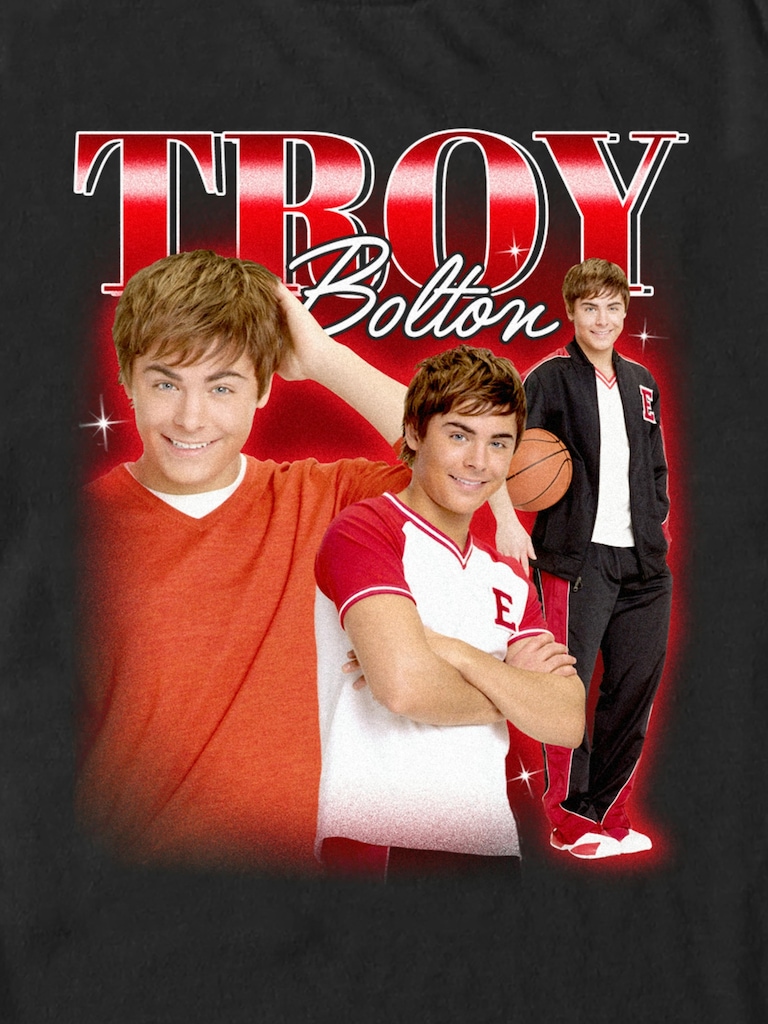 High School Musical Troy Collage Graphic T-Shirt