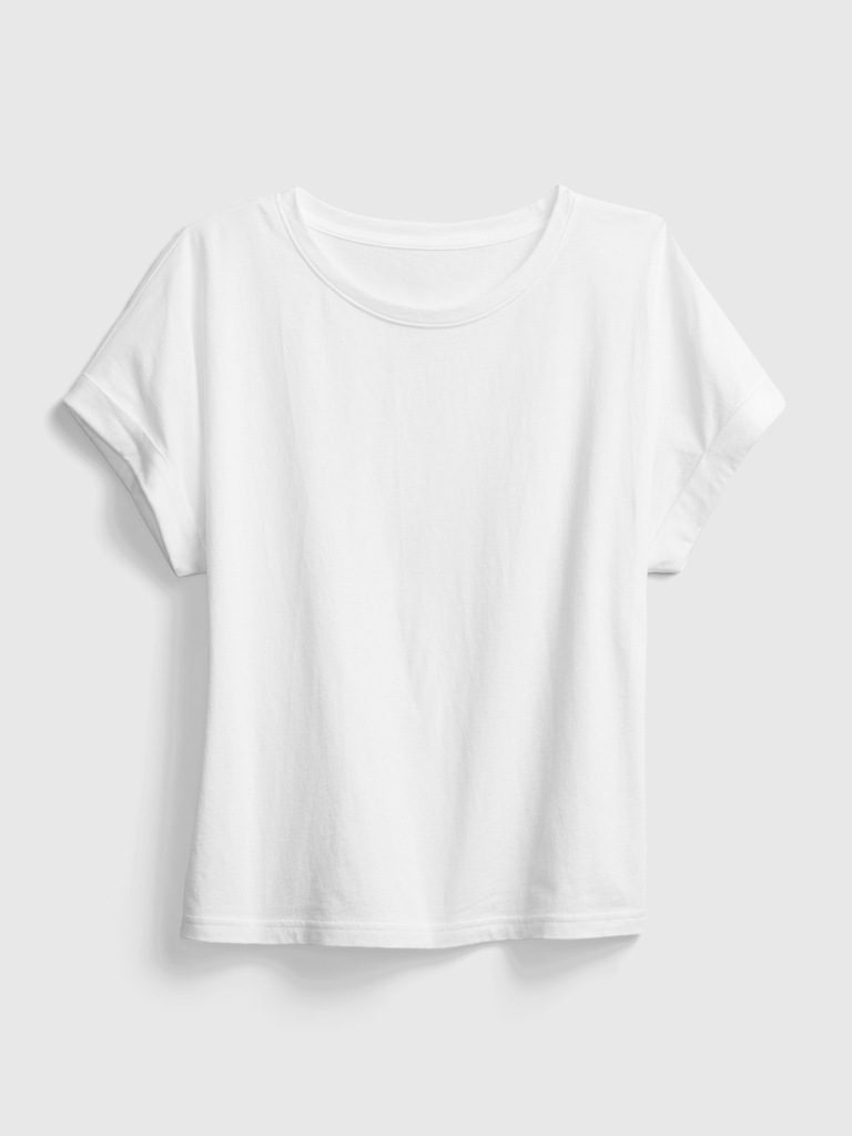 Vintage Abbreviated Roll Cuff T-Shirt