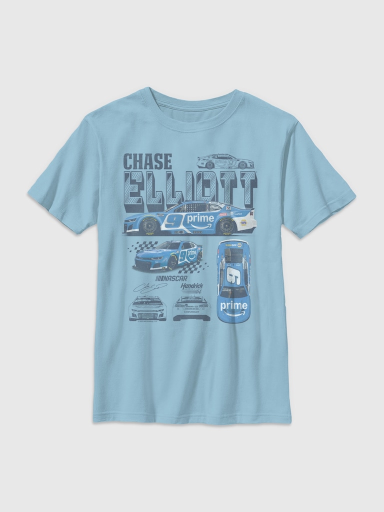Chase Elliot Hendrick Motorsports Diagram Graphic T-Shirt for Boys
