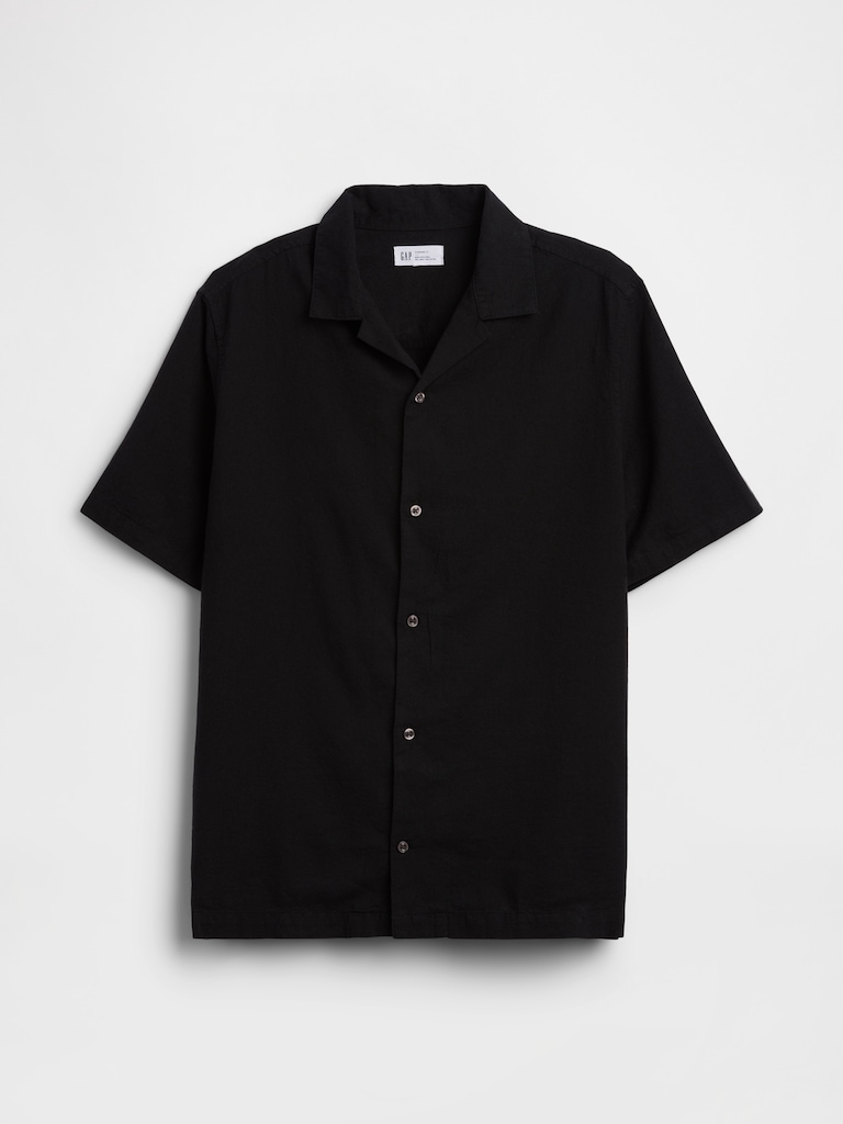 Linen-Blend Vacay Shirt in Standard Fit