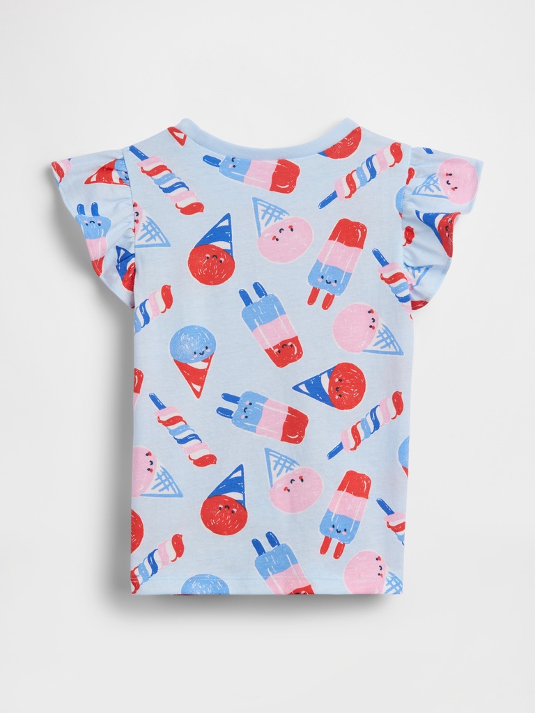 babyGap Print Flutter Sleeve T-Shirt