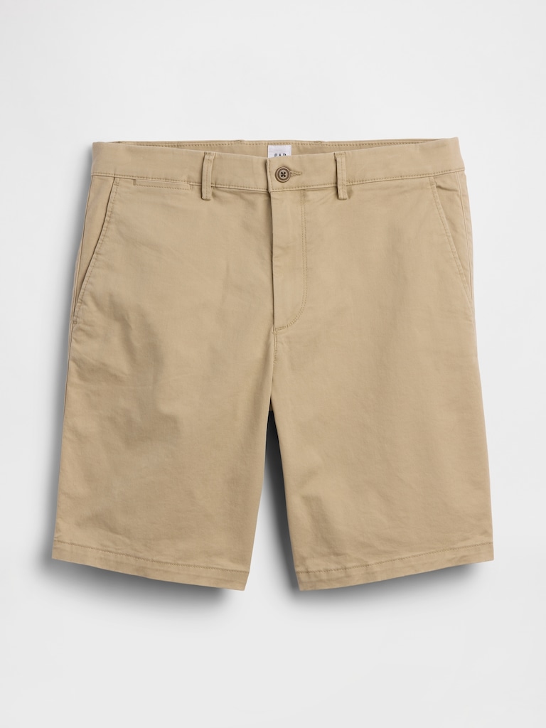 9" Essential Khaki Shorts