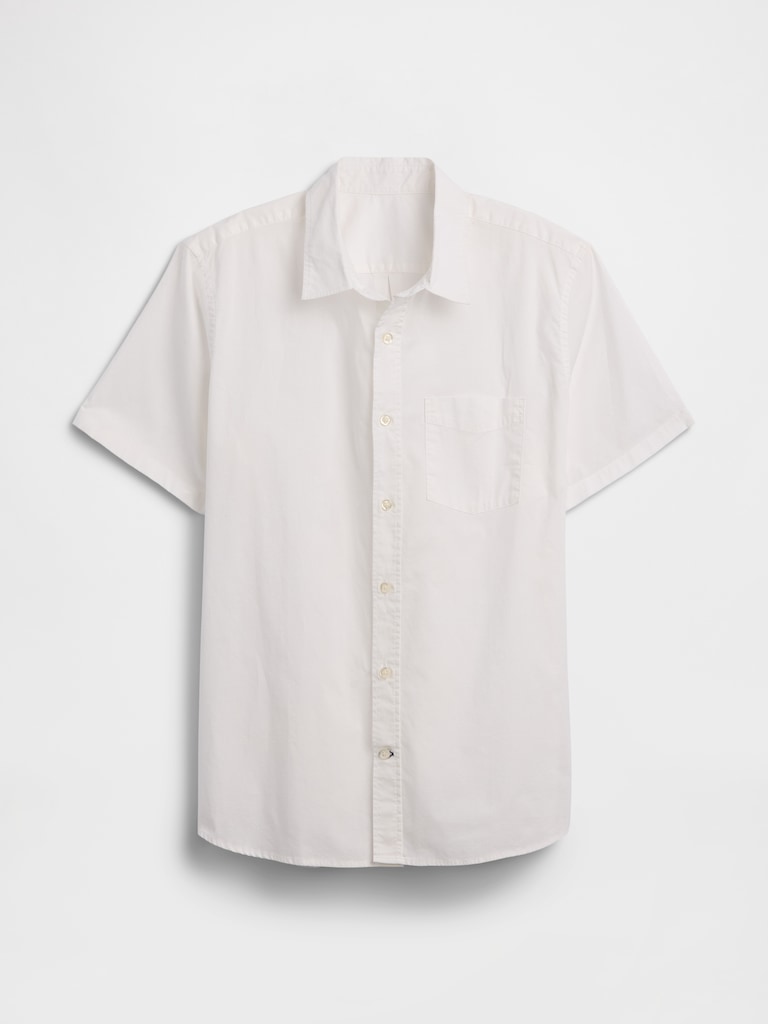Stretch Poplin Shirt in Standard Fit