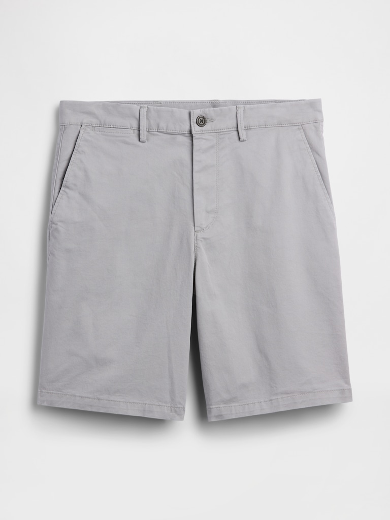 9" Essential Khaki Shorts