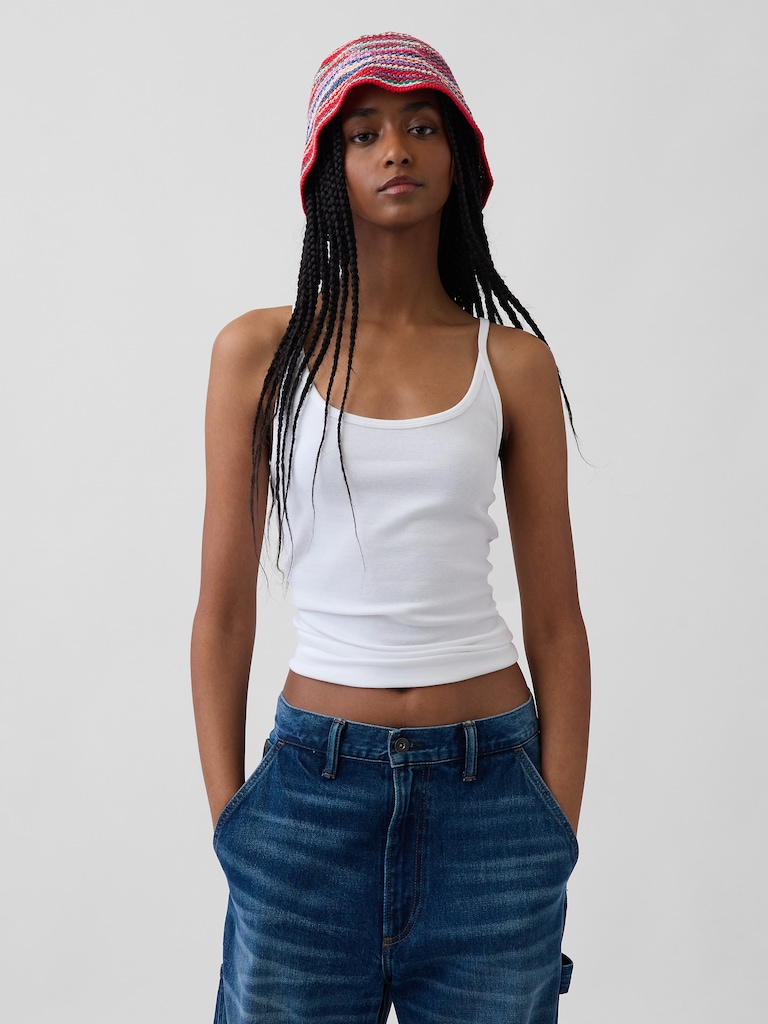 Knit Stripe Bucket Hat