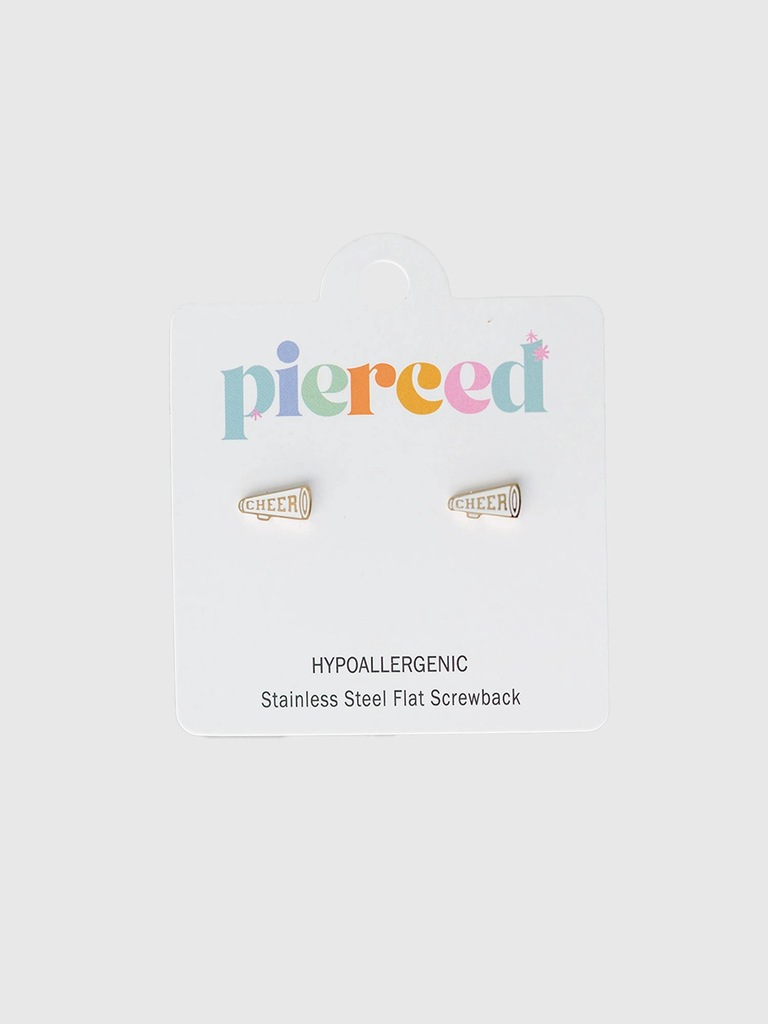 Pierced Co Megaphone Screwback Earrings