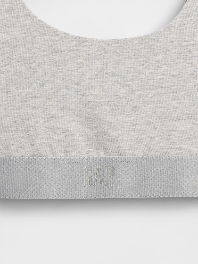 Organic Stretch Cotton Gap Logo Bralette