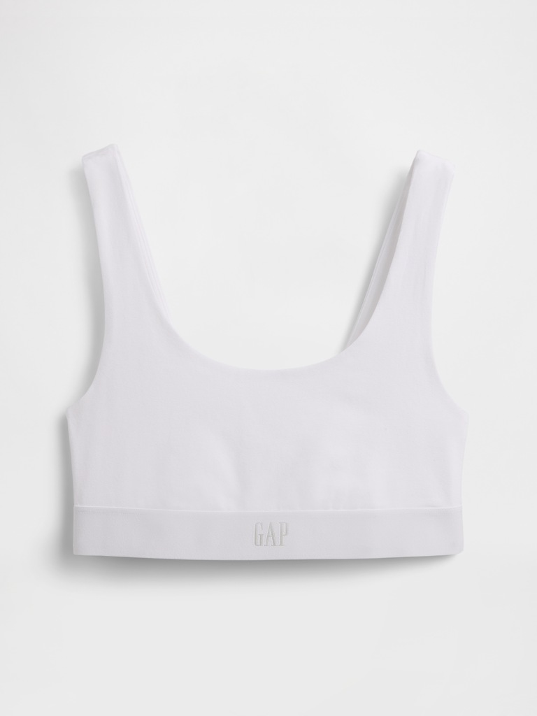 Organic Stretch Cotton Gap Logo Bralette