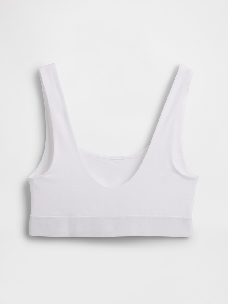 Organic Stretch Cotton Gap Logo Bralette