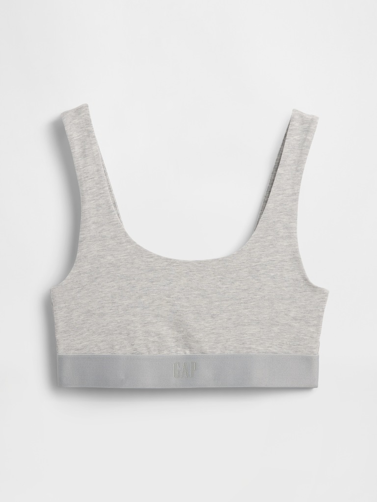 Organic Stretch Cotton Gap Logo Bralette