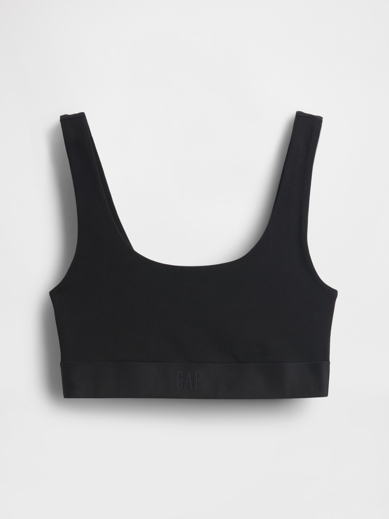 Organic Stretch Cotton Gap Logo Bralette