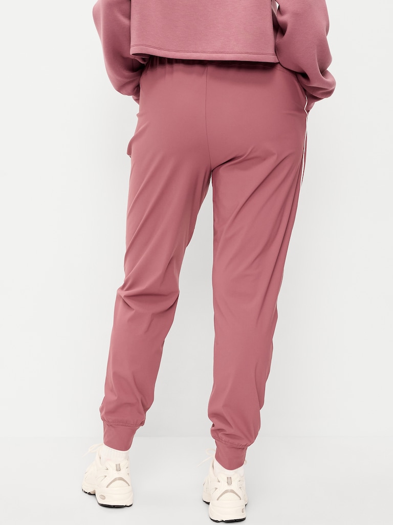 High-Waisted Side-Striped SleekTech Jogger